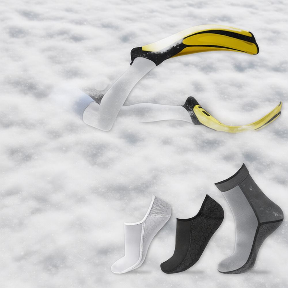 Swim Fins - 3 mm neopreen duiksokken, snorkelsokken, zwemvinnen,