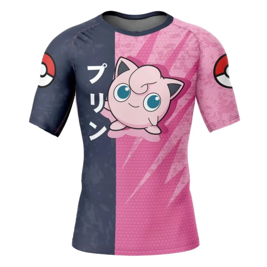 Rash Guard - Pocket Monster Jigglypuff aanvalsprint, rash guard,
