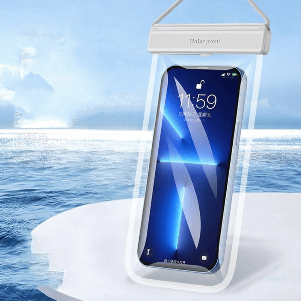 Dry Bag Waterproof - Waterdichte telefoonhoes met touchscreen, effen kleur,