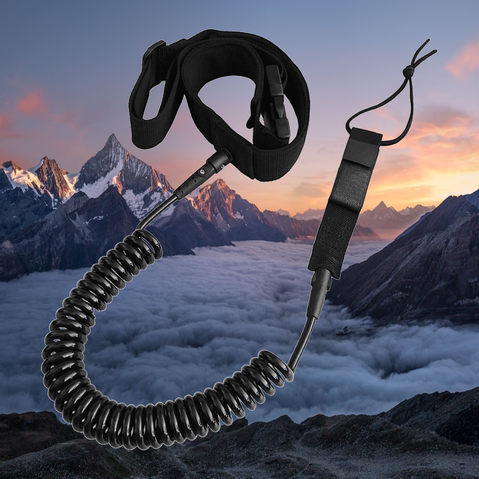 Surfboard Leash - Gesloten SUP-lijn, duurzaam TPU roestvrijstalen surfplank-taillekoord,