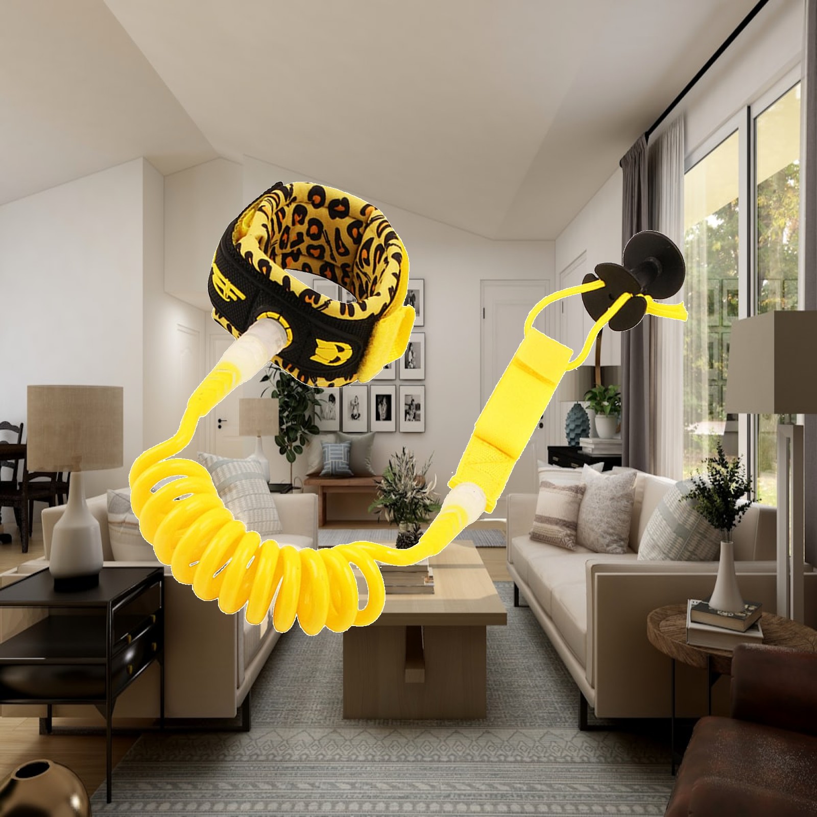 Surfboard Leash - Surfplankriem Zacht elastisch gevoerd enkelbandje Beenkoord